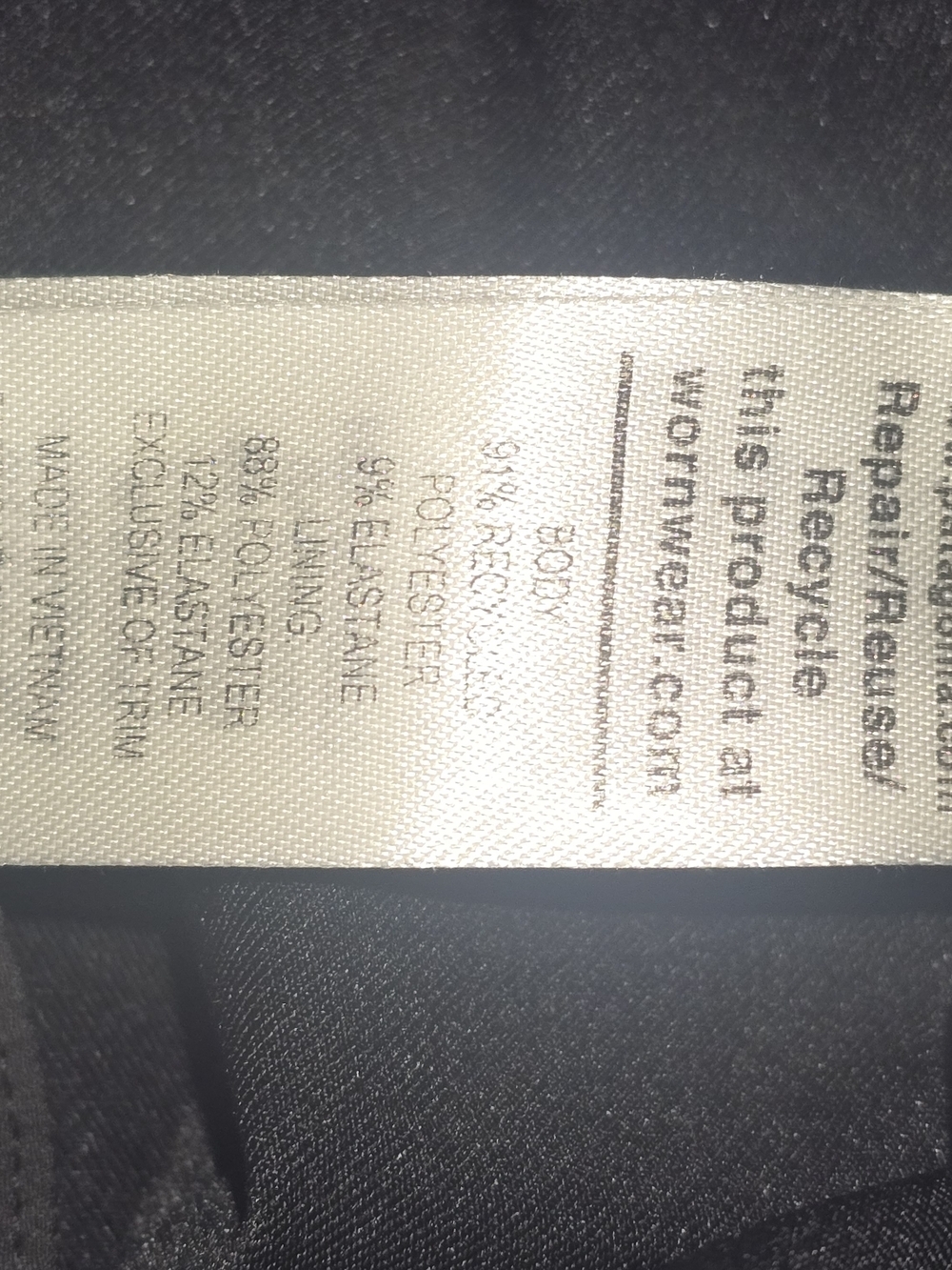 PATAGONIA FLEETWITH SKORT BLACK ACTIVEWEAR WRAP POCKETS CINCH WAIST WOMENS M - Picture 7 of 7